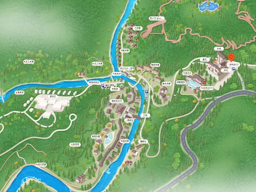 陵城结合景区手绘地图智慧导览和720全景技术，可以让景区更加“动”起来，为游客提供更加身临其境的导览体验。